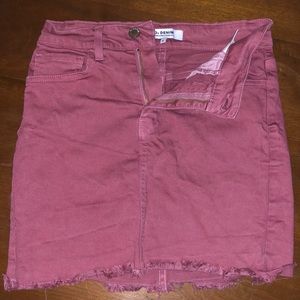 O2 Denim - Ain't No Other High Waisted Denim Skirt Mauve. Size S
